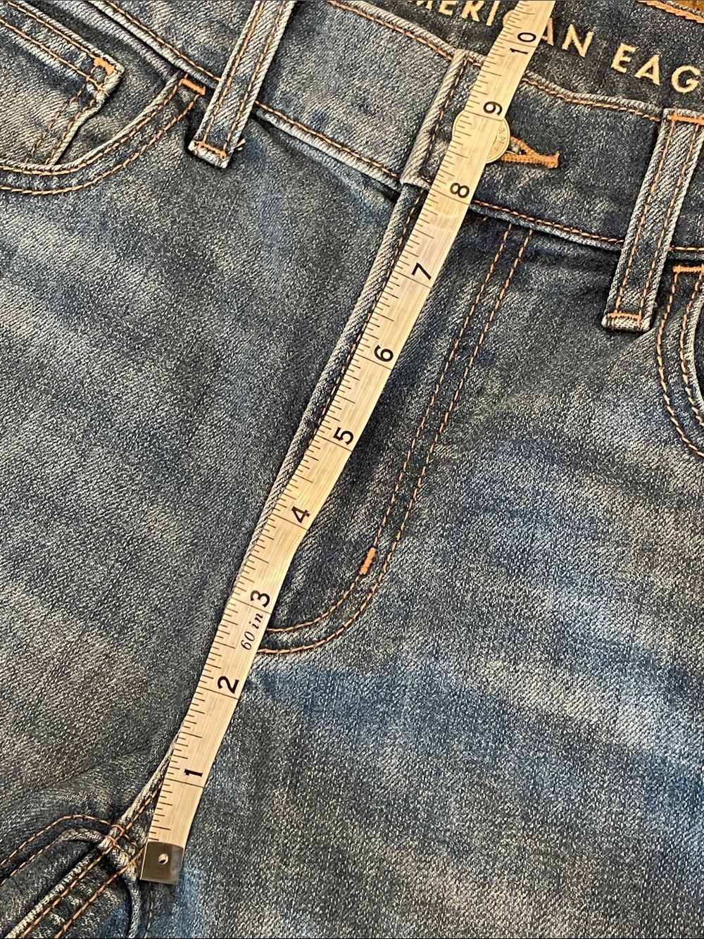 American Eagle Outfitters Light Blue Straight-Leg Jeans D37 - Picture 8 of 14